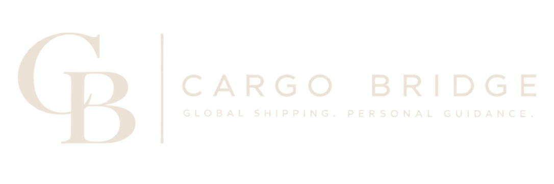 Cargo Bridge logo with the tagline “Global Shipping. Personal Guidance.”